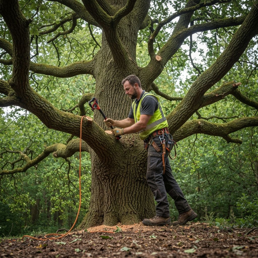 Professional tree surgery work